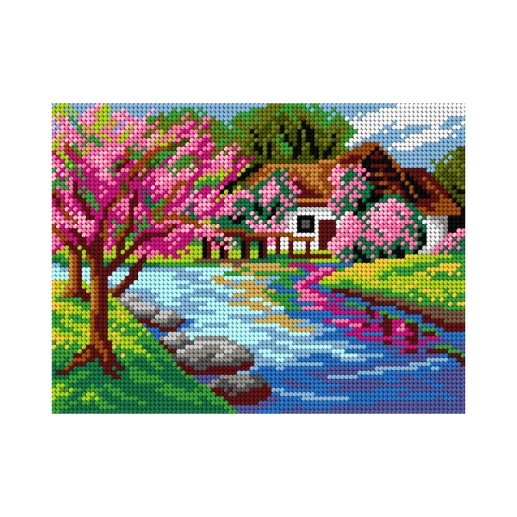 Tapestry canvas Landscape - Spring 18x24 SA3178