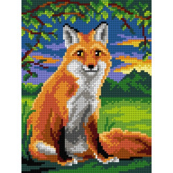Tapestry canvas Fox 18x24 SA3190