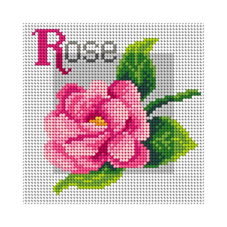 Gobeleno drobė Rose 15x15 SA3192