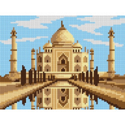 Gobelin Leinwand Taj Mahal - Indien 18x24 SA3197