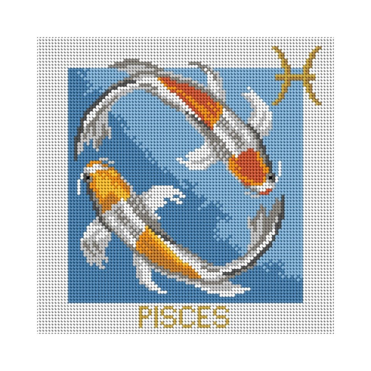 Tapestry canvas Zodiac Signs - Pisces 24x30 SA3199