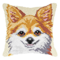 Latch-hook Cushion kit Dog SA4179