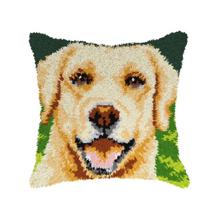 Latch-hook Cushion kit Dog SA4180