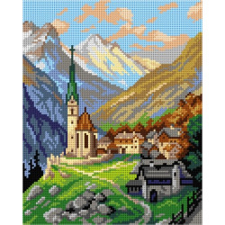 Tapestry canvas Heiligenblut (after Georg Janny) 24x30 SA3295
