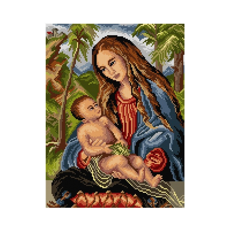 Tapestry canvas Madonna under the Fir Tree (after Lucas Cranach the Elder) 30x40 SA3264