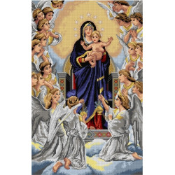 Гобеленовый холст Богородица с ангелами (по Вильяму Адольфу Бугро) 50х78,5 SA3274