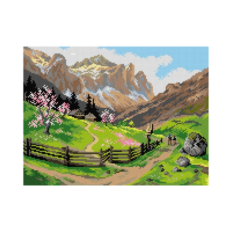 Gobeleno drobė Mountain Spring (pagal Georgą Janny) 30 x 40 SA3279