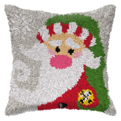 Latch-hook Cushion kit Santa Claus SA4117