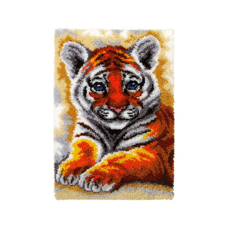 Latch-hook rug kit Young tiger 50 x 74,5 cm SA4121