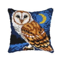 Latch-hook Cushion kit Owl SA4139