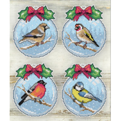 Набор для вышивки крестом Зимние птицы SA7685