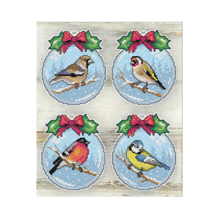 Cross-stitch kit Winter Birds SA7685