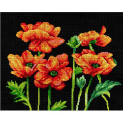 Tapestry canvas Red Poppies 40x50 SA2952