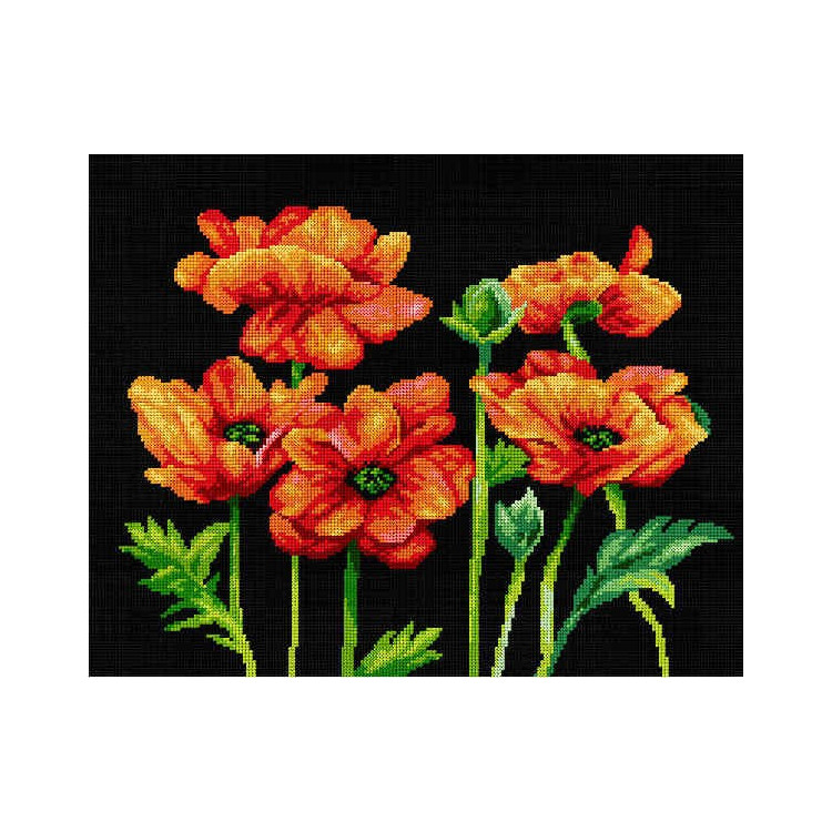 Tapestry canvas Red Poppies 40x50 SA2952