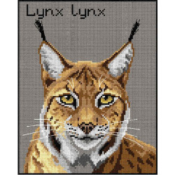 Tapestry canvas Eurasian Lynx 24x30 SA3012