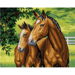 Tapestry canvas Mare with Foal 40x50 SA3013