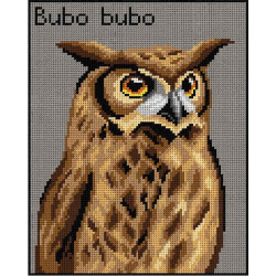 Tapestry canvas Eurasian Eagle-Owl 24x30 SA3016