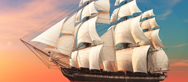 Great ship asks deep waters  - summer 2023  - Bon voyage!