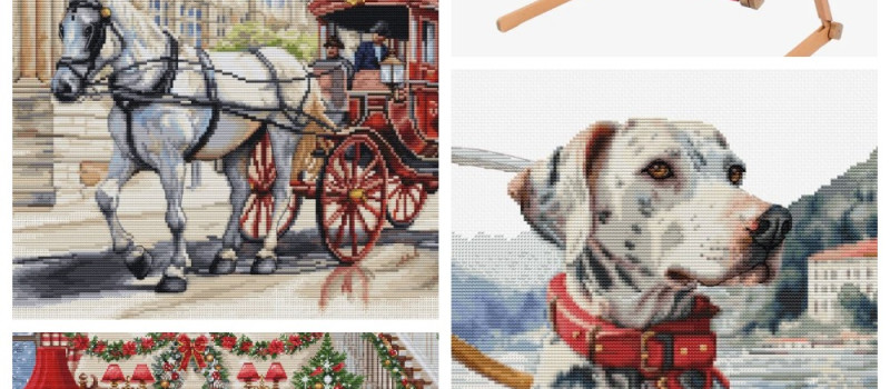 New cross stitch designs by Luca S & embroidery wooden stands in Europe and worldwide - November 2023