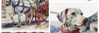New cross stitch designs by Luca S & embroidery wooden stands in Europe and worldwide - November 2023
