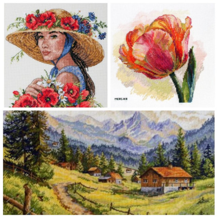 New cross stitch designs by Merejka are already in stock - February 2024