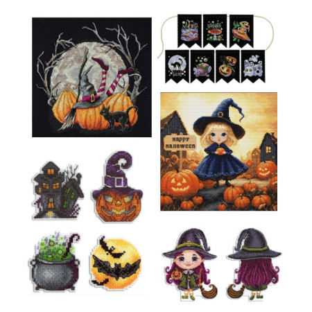  Spooky Halloween Cross-Stitch Kits Now Available! 