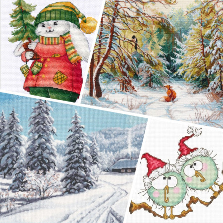 Winter mood with Oven cross stitch kits